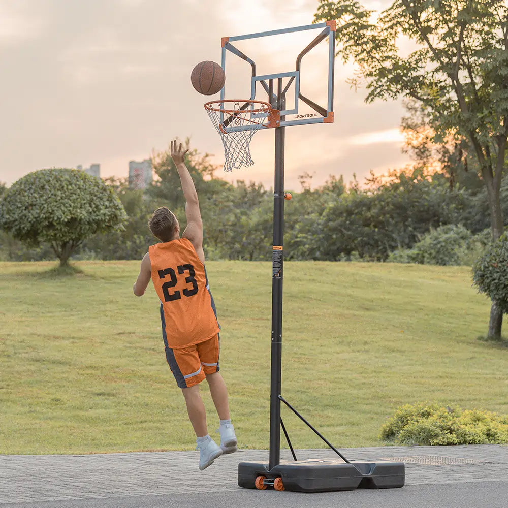 Outdoor Adjustable Portable Basketball Hoop For Driveway