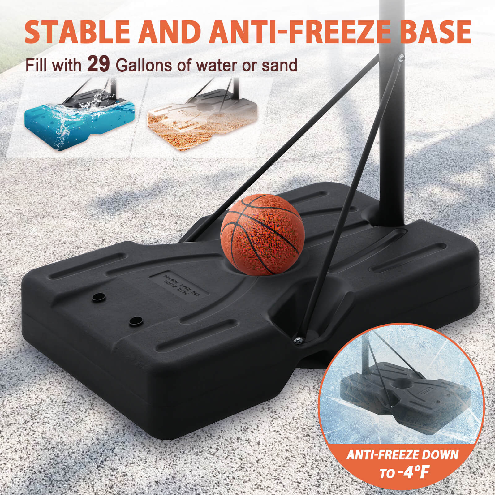 outdoor portable basketball hoop